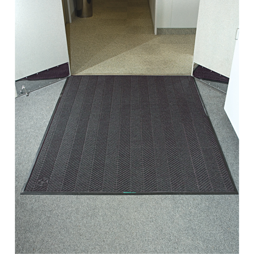 Waterhog&reg; Eco Elite Matting, Wiper/Scraper, 6' x 20' x 3/8", Grey Ash Rock Safety Industrial Ltd