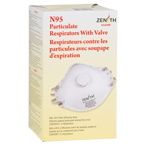Respirateur contre les particules, N95, Certifi&eacute; NIOSH, Moyen/grand Rock Safety Industrial Ltd