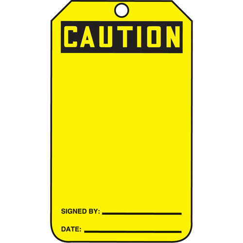 &eacute;tiquettes de s&eacute;curit&eacute; - &eacute;tiquettes de s&eacute;curit&eacute; standard, Plastique, 3-3/8" la x 5-7/8" h, Anglais Rock Safety Industrial Ltd