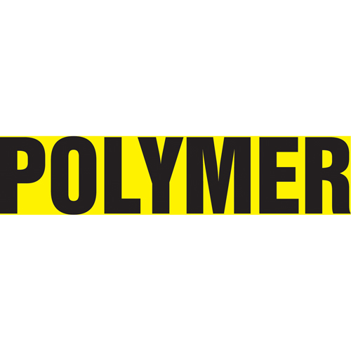 Marqueurs de tuyau "Polymer", Autocollant, 2-1/2" h x 12" la, Noir sur jaune Rock Safety Industrial Ltd
