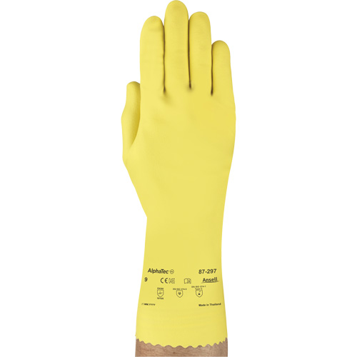 Gants Versatouch 297, Taille Moyen/8, 12" lo, Latex de caoutchouc, Doublure en Ouat&eacute;e, 20 mils Rock Safety Industrial Ltd