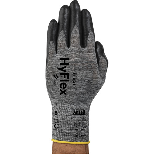 Gants Hyflex 11-801, 6/T-petit, R&ecirc;vetement Mousse de nitrile, Calibre 15, Enveloppe en Nylon Rock Safety Industrial Ltd