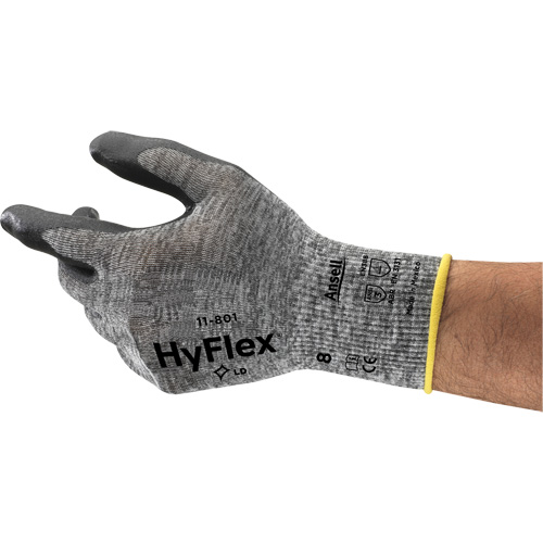 Gants Hyflex 11-801, 6/T-petit, R&ecirc;vetement Mousse de nitrile, Calibre 15, Enveloppe en Nylon Rock Safety Industrial Ltd