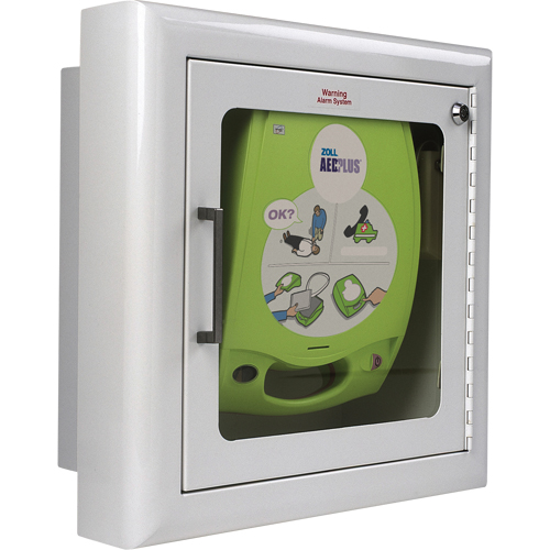 Armoire murale semi-encastr&eacute;e avec alarme pour DEA, Zoll AED Plus Pour, Non m&eacute;dical Rock Safety Industrial Ltd