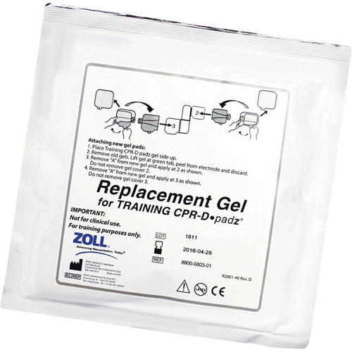 Tampons de gel adh&eacute;sif de rechange CPR-D-Padz pour formation, Zoll AED Plus Pour, Non m&eacute;dical Rock Safety Industrial Ltd