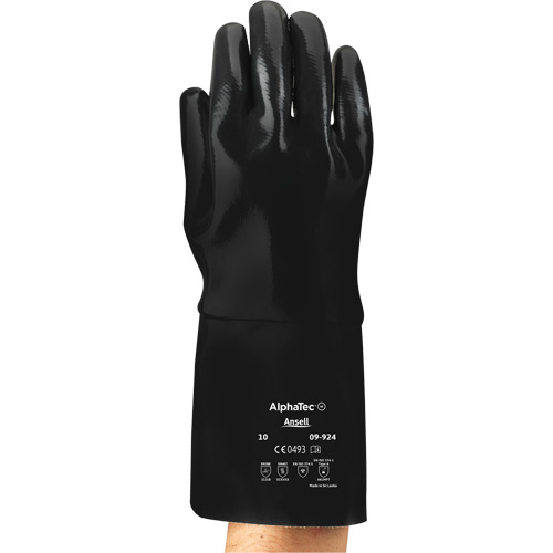 Gants robustes enti&egrave;rement enduits Neox, Taille T-Grand/10, 14" lo, N&eacute;opr&egrave;ne, Doublure en Jersey de coton Rock Safety Industrial Ltd