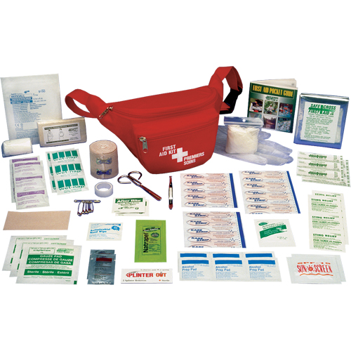 Trousses de premiers soins pour randonneur p&eacute;destre, Dispositif m&eacute;dical Classe 1, Sac en nylon Rock Safety Industrial Ltd