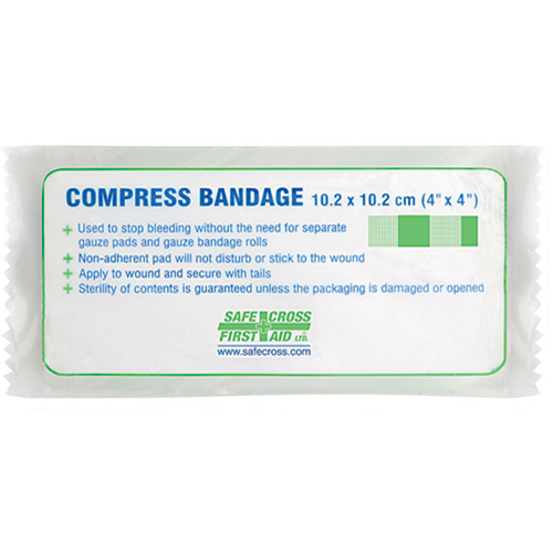 Bandages Compressifs - St&eacute;riles, 4-1/4" lo x 3-1/2" la Rock Safety Industrial Ltd