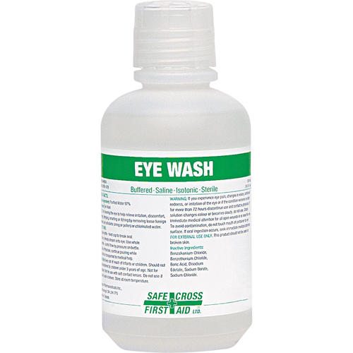 Eyewash Solution, Full Bottle, 500 ml Rock Safety Industrial Ltd