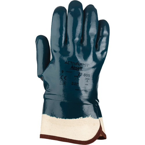 Gants Hycron 27-805, 10/Grand, R&ecirc;vetement Nitrile, Enveloppe en Coton Rock Safety Industrial Ltd