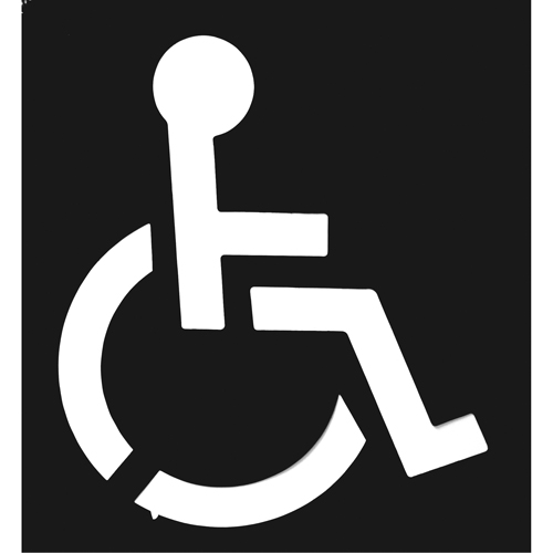 Pochoirs pour parc de stationnement, Anglais, 37" x 43" Rock Safety Industrial Ltd