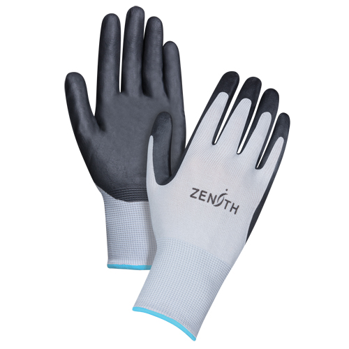 Gants l&eacute;gers enduits et respirants, 10/T-Grand, R&ecirc;vetement Mousse de nitrile, Calibre 13, Enveloppe en Polyester Rock Safety Industrial Ltd