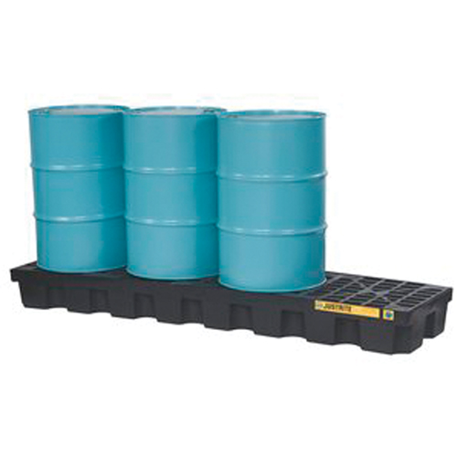EcoPolyBlend Spill Control Pallets - Without Drain, 75 US gal. Spill Capacity, 97" x 25" x 9" Rock Safety Industrial Ltd