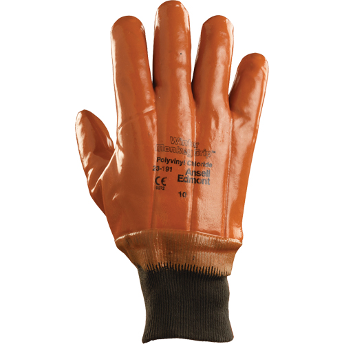 Gants d'hiver Monkey Grip 23-191, 10/T-Grand, R&ecirc;vetement PVC, Enveloppe en PVC Rock Safety Industrial Ltd