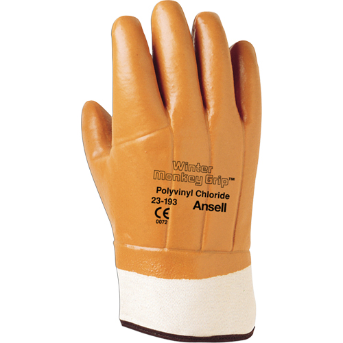 Gants d'hiver Monkey Grip 23-193, 10/T-Grand, R&ecirc;vetement PVC, Enveloppe en PVC Rock Safety Industrial Ltd