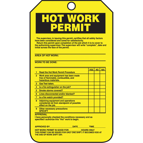 &eacute;tiquettes de s&eacute;curit&eacute; d'inspection et de contr&ocirc;le de l'&eacute;tat de l'&eacute;quipement, Papier cartonn&eacute;, 3-1/8" la x 5-7/8" h, Anglais Rock Safety Industrial Ltd