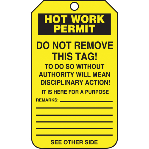 &eacute;tiquettes de s&eacute;curit&eacute; d'inspection et de contr&ocirc;le de l'&eacute;tat de l'&eacute;quipement, Papier cartonn&eacute;, 3-1/8" la x 5-7/8" h, Anglais Rock Safety Industrial Ltd