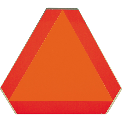 Panneaux de signalisation pour v&eacute;hicules lents, Aluminium, 16" la x 16" h Rock Safety Industrial Ltd