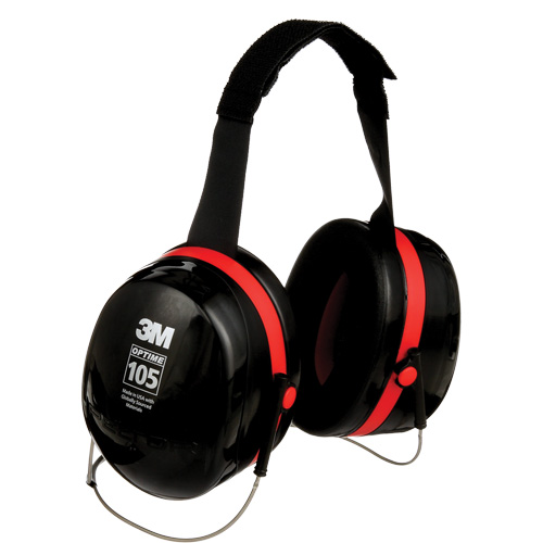 Peltor Optime 105 Series Earmuffs, Neckband, 29 NRR dB Rock Safety Industrial Ltd