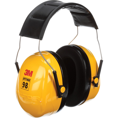 Peltor Optime 98 Series Earmuffs, Headband, 25 NRR dB Rock Safety Industrial Ltd