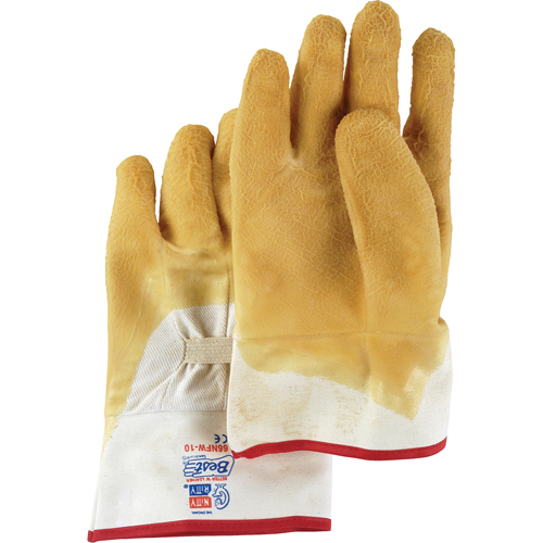 Gants enduits Nitty Gritty, 10/Grand, R&ecirc;vetement Latex de caoutchouc, Enveloppe en Coton Rock Safety Industrial Ltd