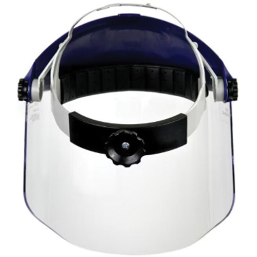 Ratchet Headgear with Faceshield, Polycarbonate, Ratchet Suspension Rock Safety Industrial Ltd