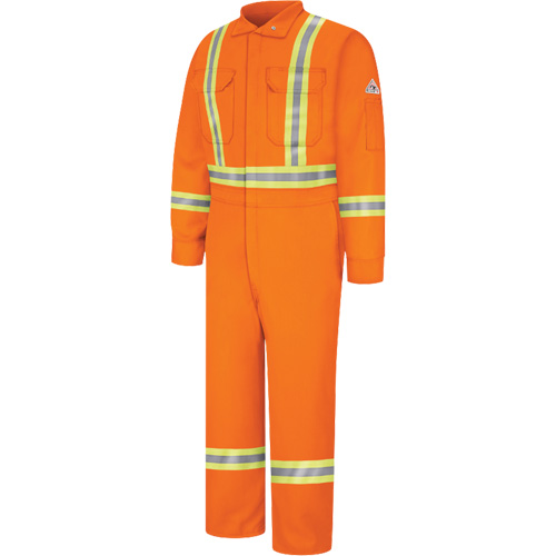 Combinaisons r&eacute;sistantes au feu avec bandes r&eacute;fl&eacute;chissantes, Taille 38, Orange, 12,2 cal/cm² Rock Safety Industrial Ltd
