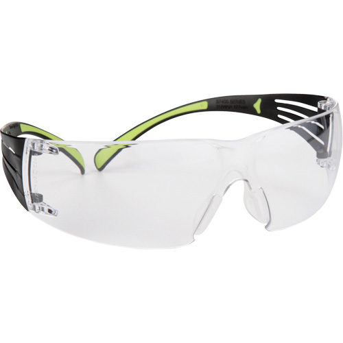 Lunettes de s&eacute;curit&eacute; SecureFit s&eacute;rie 400, Lentille Transparent, Antibu&eacute;e/Anti-&eacute;gratignures, ANSI Z87+/R&eacute;pond ou surpasse la norme CSA Z94.3 Rock Safety Industrial Ltd