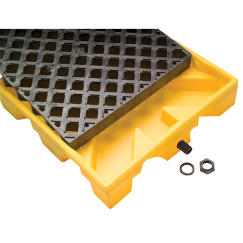 Plateforme de d&eacute;versements, Capacit&eacute; de d&eacute;versement 11 gal. US, 25,8" x 25,9" x 5,8" Rock Safety Industrial Ltd