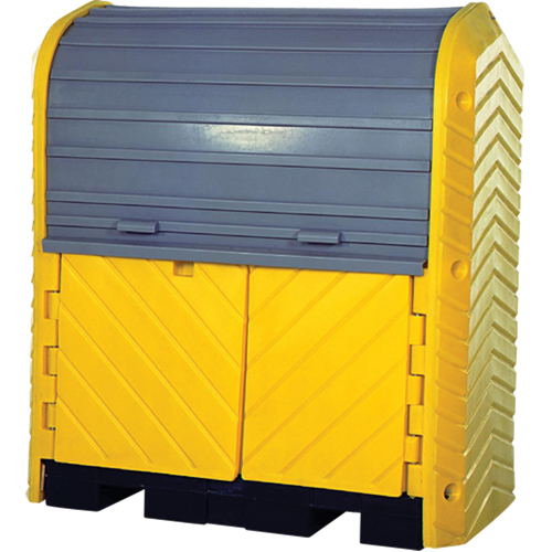 Palettes de d&eacute;versement Ultra-Hard Top Plus pour deux barils, 67,2" lo x 41,25" la x 74" h, Capacit&eacute; de charge 4500 lb Rock Safety Industrial Ltd