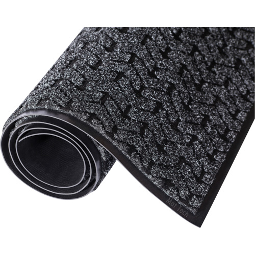 Tire-Track Entrance Mat, Wiper/Scraper, 4' x 6' x 3/8", Charcoal Rock Safety Industrial Ltd