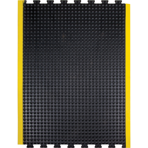 Anti-Fatigue Dome Matting, Bubbled, 3' x 4' x 1/2", Black, Rubber Rock Safety Industrial Ltd
