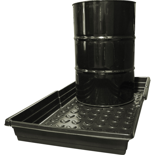 Planchers pour barils, 30,5" lo x 57" la x 6" h, Cap. de d&eacute;versement 33 gal. US Rock Safety Industrial Ltd