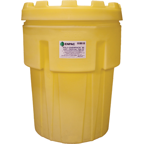 Poly-Overpack&reg; Salvage Drum, 95 US gal., Stationary Rock Safety Industrial Ltd