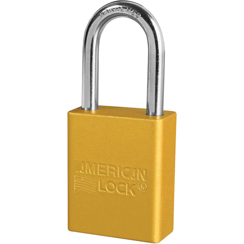 American Lock&reg; Safety Padlocks, Yellow, Keyed Alike, Aluminum, 1-1/2" Width Rock Safety Industrial Ltd