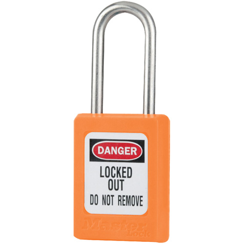 Cadenas de s&eacute;curit&eacute; S31 Zenex, Orange, Cl&eacute;s identiques, Thermoplastique, Largeur de 1-3/8" Rock Safety Industrial Ltd