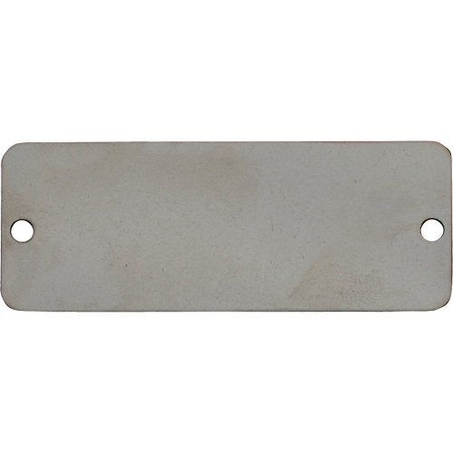 Blank Tags, Stainless Steel, 3" W x 1" H Rock Safety Industrial Ltd