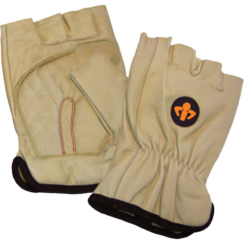 Gants antichocs pour la protection du canal carpien, Petit, Paume en Cuir fleur, Poignet &eacute;lastique Rock Safety Industrial Ltd