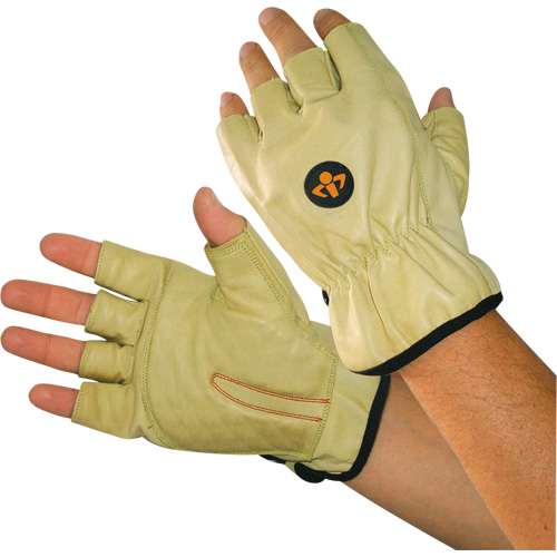 Gants antichocs pour la protection du canal carpien, Petit, Paume en Cuir fleur, Poignet &eacute;lastique Rock Safety Industrial Ltd