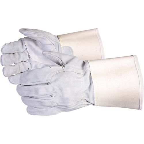 Gants r&eacute;sistant &agrave; la coupure de qualit&eacute; sup&eacute;rieure pour ajusteur Endura , Moyen, Paume en Cuir de vache refendu Rock Safety Industrial Ltd