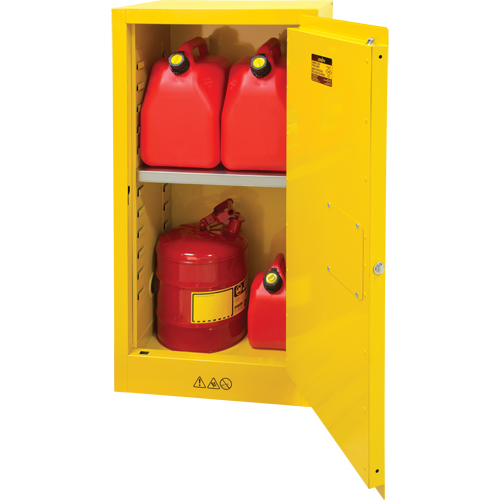 Armoire pour produits inflammables, 16 gal., 1 Porte(s), 23" La x 44" h x 18" p Rock Safety Industrial Ltd