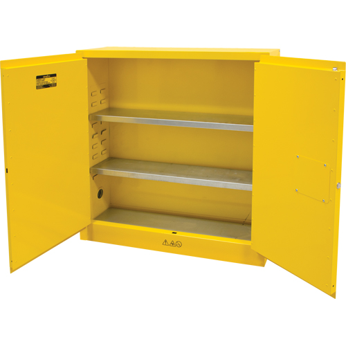 Armoire pour produits inflammables, 24 gal., 2 Porte(s), 43" La x 44" h x 12" p Rock Safety Industrial Ltd