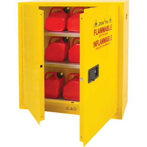Armoire pour produits inflammables, 24 gal., 2 Porte(s), 43" La x 44" h x 12" p Rock Safety Industrial Ltd