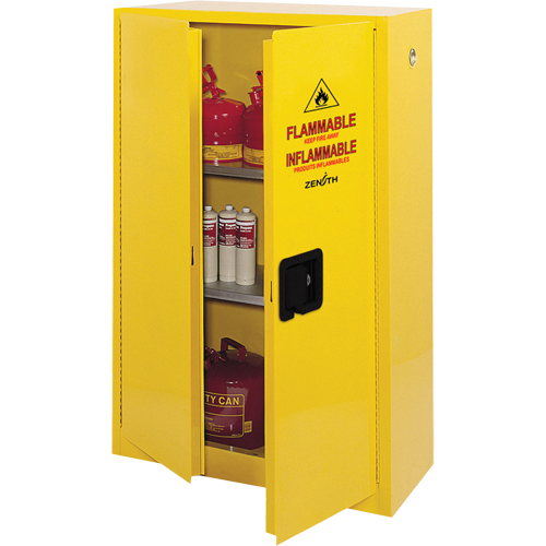 Armoire pour produits inflammables, 45 gal., 2 Porte(s), 43" La x 65" h x 18" p Rock Safety Industrial Ltd