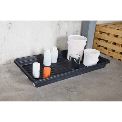 Ultra-Utility Trays&reg;, 12" L x 48" W x 4.75" H, 12 gal. Spill Capacity Rock Safety Industrial Ltd