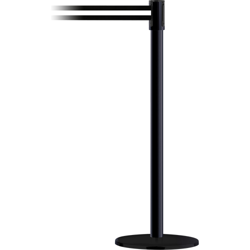 Poteau receveur robuste &agrave; ligne double, Hauteur de 38", Jaune Rock Safety Industrial Ltd