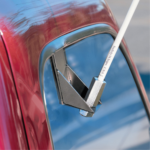 Safety Whip&reg; Light-Duty Whips, Window Mount, 5' High, Orange Rock Safety Industrial Ltd