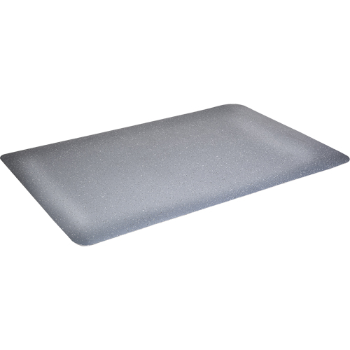 Tapis antimicrobiens WD Foodmaster, Lisse, 3' x 4' x 9/16", Gris, Mousse de vinyle Rock Safety Industrial Ltd