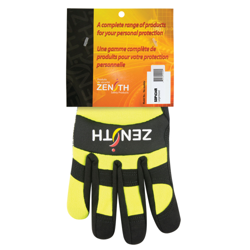 ZM500 High-Visibility Cut-Resistant Mechanic's Gloves, HPPE Palm, Size 2X-Large Rock Safety Industrial Ltd