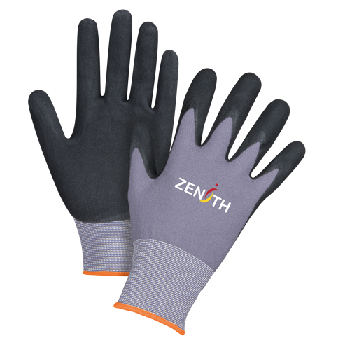 ZX-1 Premium Touchscreen Compatible Gloves, 7/Small, Nitrile/Foam Nitrile Coating, 15 Gauge, Nylon Shell Rock Safety Industrial Ltd